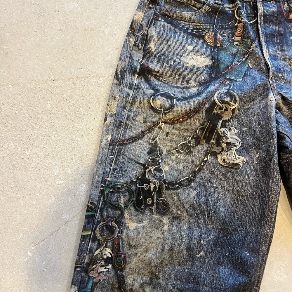 Acne Studios 3D Print Jeans - Picture 2 of 14